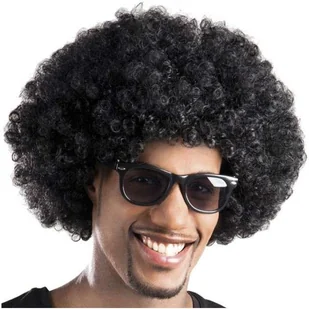 Boland Afro peruka, czarny - Dodatki do strojów karnawałowych - miniaturka - grafika 2