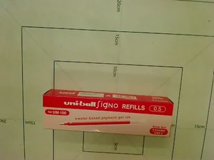 Uni Wkład żelowy UMR-5 - czerwony UMR-5_CE - Wkłady do długopisów - miniaturka - grafika 2
