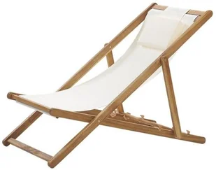 Beliani Leżak ogrodowy beżowy AVELLINO - Leżaki ogrodowe - miniaturka - grafika 7