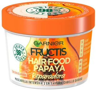 Garnier Fructis Hair Food, maska do włosów zniszczonych Papaya, 390 ml - Maski do włosów - miniaturka - grafika 3