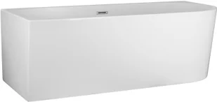 Corsan Wanna narożna do montażu przyściennego Intero lewa 160 cm z wykończeniem czarnym 649346 - Wanny - miniaturka - grafika 5