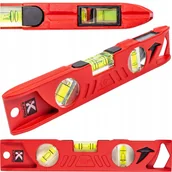 Poziomice, łaty, miary - Poziomnica Aluminiowa 250mm | Pion Poziom Ukos 45° - miniaturka - grafika 1