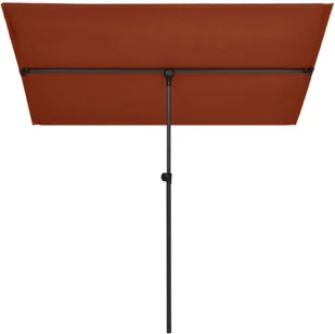 vidaXL Parasol ogrodowy na słupku aluminiowym, 180x130 cm, terakota vidaXL - Parasole ogrodowe - miniaturka - grafika 3