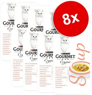 Purina Gourmet Soup, 4 x 40 g - Tuńczyk i sardele - Mokra karma dla kotów - miniaturka - grafika 2