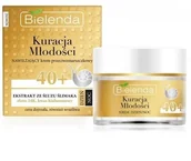 Kremy do twarzy - Bielenda Kuracja Młodości nawilżający krem przeciwzmarszczkowy z ekstraktem ze śluzu ślimaka 40+ na dzień/noc 50ml 58791-uniw - miniaturka - grafika 1