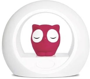 Zazu Nocna lampka dla dzieci Sówka LOU Różowe - Lampy stojące - miniaturka - grafika 2