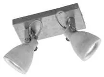 Trio Oświetlenie CONCRETE reflektor LED Siwy, 2-punktowe 802500278 - Lampy ścienne - miniaturka - grafika 2