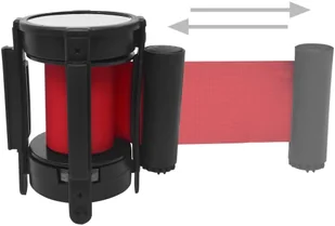 VidaXL Taśma do słupków odgradzających, 200 cm, czerwona 51163 VidaXL - Akcesoria do ogrodzeń - miniaturka - grafika 5