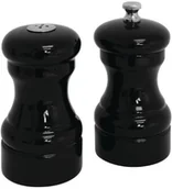 Akcesoria gastronomiczne - Olympia Zestaw solniczka i pieprzniczka w kolorze czarnym | śr.50x(H)100mm GL087 - miniaturka - grafika 1