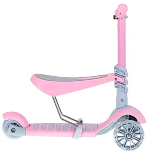 LED Hulajnoga Trójkołowa 3w1 Siedzisko Balansowa - Hulajnogi - miniaturka - grafika 5