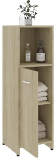 vidaXL vidaXL 3-częściowy zestaw mebli łazienkowych, dąb sonoma, płyta 8720286166116 - Meble łazienkowe - miniaturka - grafika 6