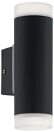 Lampy ogrodowe - Eglo Kinkiet LAMPA elewacyjna RIGA-LED 10W 96505 zewnętrzna OPRAWA ogrodowa TUBA ścienna outdoor IP44 czarna 96505 - miniaturka - grafika 1