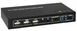 Intellinet Techly Przełącznik KVM 2/1 HDMI (028696) - Przełączniki KVM - miniaturka - grafika 5