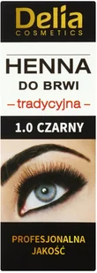 Delia Cosmetics Henna farbka do brwi odcień 1.0 Black 2 g + 2 ml - Akcesoria i kosmetyki do stylizacji brwi - miniaturka - grafika 6