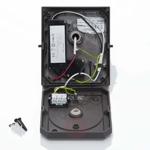 Lampenwelt com Kinkiet zewnętrzny LED Silvan ciemnoszary, czujnik - Lampy ogrodowe - miniaturka - grafika 5