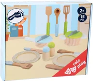 Zabawki AGD - Small Foot zestaw naczyń i garnków 15 elementów 11098 - miniaturka - grafika 1