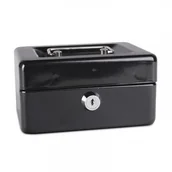 Sejfy i kasy pancerne - Donau Kasetka na pieniądze , mała, 152x80x115mm, czarna 5231001PL-01 - miniaturka - grafika 1