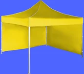 Pawilony ogrodowe - Expodom Namiot ekspresowy 3x3m  aluminiowy, Żółty, 2 ściany boczne - miniaturka - grafika 1