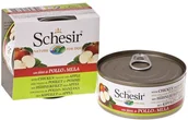 Mokra karma dla psów - Schesir Dog Kurczak z jabłkiem 24x150g - miniaturka - grafika 1