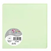 Papier do drukarek - Clairefontaine Kartka pyłkowa, 135 x 135 mm, 210 g - zielona, 25 sztuk 1840C - miniaturka - grafika 1