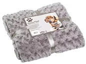 Legowiska dla psów - Nobby koc polarowy Super SoFT, 100 x 150 cm, jasnoszary - miniaturka - grafika 1