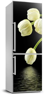 Naklejka okleina Białe tulipany - Naklejki na drzwi i meble - miniaturka - grafika 2