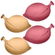 Pozostałe akcesoria kuchenne - Koziol Zestaw 4 podstawek Leaf-On Bordowy, Złoty 3556116 - miniaturka - grafika 1