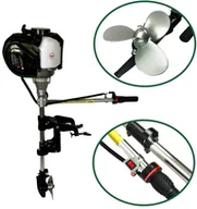 Silniki spalinowe - GRÜNWELT MASCHINEN Silnik zaburtowy krótki GRÜNWELT MASCHINEN GW140FC 1.5KM GW140FC - miniaturka - grafika 1