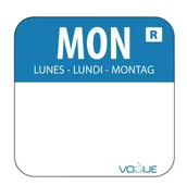 Opakowania gastronomiczne - Vogue Naklejka poniedziałek | 1000 szt. L931 - miniaturka - grafika 1