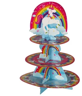 Guirca Patera papierowa "Jednorożec" GUIRCA 40 cm GU7230 - Naczynia i sztućce jednorazowe - miniaturka - grafika 2