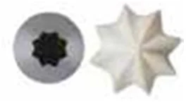 de Buyer Końcówka ze stali nierdzewnej, gwiazda ośmioramienna 18 mm | D-2112-25N D-2112-25N - Akcesoria gastronomiczne - miniaturka - grafika 2