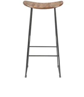 White Label Living Stołek barowy TANGLE naturalny 1500076 - Taborety i hokery - miniaturka - grafika 5