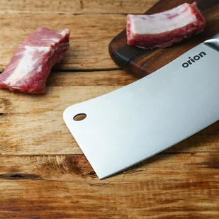 Orion Stalowy tasak kuchenny do mięsa, kości, warzyw, duży, uniwersalny, 18 cm 141324 - Noże kuchenne - miniaturka - grafika 3