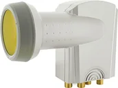 Konwertery satelitarne - Schwaiger GmbH Schwaiger bardzo odporne na wysokie temperatury Sun Protect Quattro-LNB jasnoszary 4004005691849 - miniaturka - grafika 1