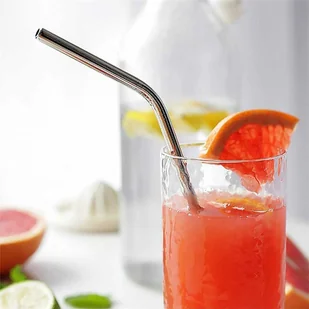 Kinghoff Słomki metalowe do napojów kinghoff 8szt. + etui kh-1357 KH-1357 Kinghoff - Słomki do napojów - miniaturka - grafika 2