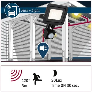 Paulmann Sheera oświetlenie numeru domu czujnik - Lampy ogrodowe - miniaturka - grafika 3