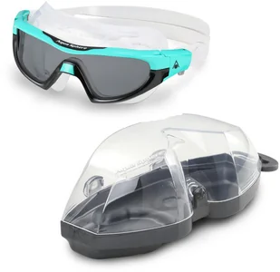 AQUA SPHERE AQUA SPHERE Okularki/maska pływacka VISTA PRO turkusowo-czarne - Maski do nurkowania - miniaturka - grafika 4