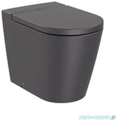 Kompakty WC - Roca Inspira Round Rimless miska WC stojąca Onyks A347526640 - miniaturka - grafika 1
