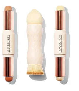 Makeup Revolution Creme Highlight And Contour Kit Zestaw do konturowania twarzy Makeup Revolution - Bronzery i konturowanie twarzy - miniaturka - grafika 3