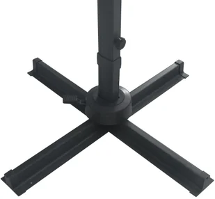 vidaXL Parasol z LED i aluminiowym słupkiem, 400x300 cm, piaskowy vidaXL - Parasole ogrodowe - miniaturka - grafika 8