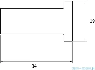 Oltens Vernal haczyk na ręcznik złoty 80004800 - Wieszaki łazienkowe - miniaturka - grafika 2