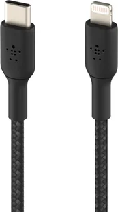 Belkin Kabel Boost Charge Braided USB-C do Lightning 1m, czarny 745883788798 - Kable USB - miniaturka - grafika 2