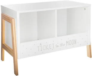 Atmosphera Créateur d'intérieur Szafka na książki dla dzieci regał drewniany regał biały regał na książki biały półki do pokoju dziecięcego biała szafka - Szafy i szafki dla dzieci - miniaturka - grafika 2