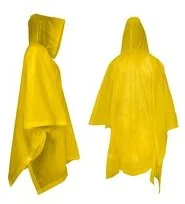 Rockland Peleryna przeciwdeszczowa, poncho PEVA żółta - Akcesoria turystyczne - miniaturka - grafika 3