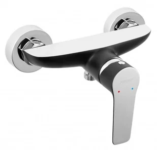 Ferro Bateria Adore natryskowa, czarny-chrom BDR7BLC BDR7BLC - Baterie wannowe i prysznicowe - miniaturka - grafika 2