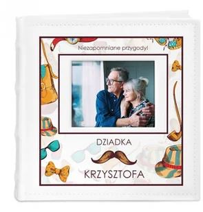Murrano Album mały z oknem nadruk dedykacja dla dziadka ALB-SO-WH-UV-013 - Albumy fotograficzne Murrano Album mały z oknem nadruk dedykacja dla dziadka ALB-SO-WH-UV-013 - Albumy fotograficzne - miniaturka - grafika 1