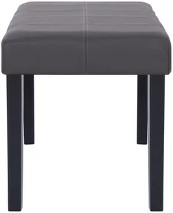 vidaXL Ławka, 106 cm, szara, sztuczna skóra vidaXL - Ławki do przedpokoju - miniaturka - grafika 6