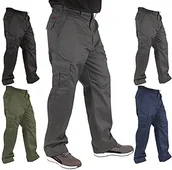 Spodnie sportowe męskie - Lee Cooper Cooper LCPNT205_GRY30_30 męskie spodnie cargo, szare, 30W/29L (krótkie) LCPNT205_GRY30_30 - miniaturka - grafika 1