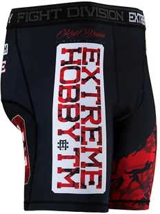 Extreme Hobby Spodenki Vale Tudo, RED WARRIOR, czarny, rozmiar 2XL - Kimona, stroje i obuwie - miniaturka - grafika 4