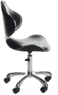 Beauty System Taboret kosmetyczny z oparciem BD-9933 Czarny BSBD-9933/BLACK - Krzesła i taborety kosmetyczne - miniaturka - grafika 3